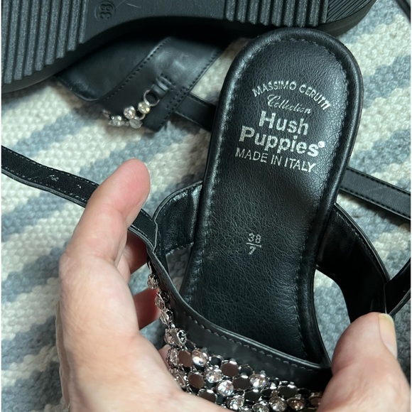 NWT Hush Puppies black sandals - Picture 7 of 11